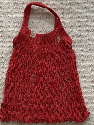 Crochet Shopping Net Ribbon Yarn - Handmade