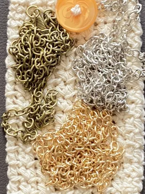 Smartphonetasche - Handyhülle beige mit Knopf