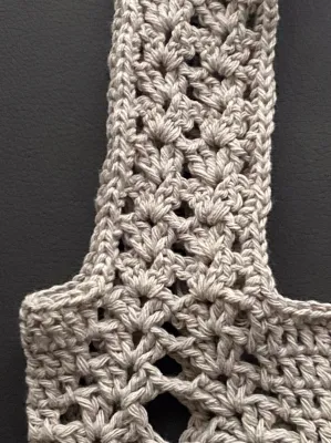 Hand Crocheted Pineapple Pattern Shopping Bag