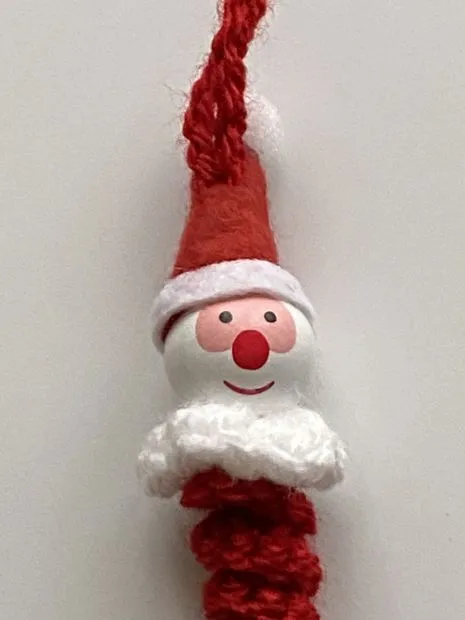 Sorgenwürmchen Glückswürmchen Mini Santa Claus