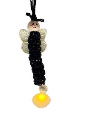 Sorgenwürmchen leuchtendes LED-Glühwürmchen Glückswürmchen