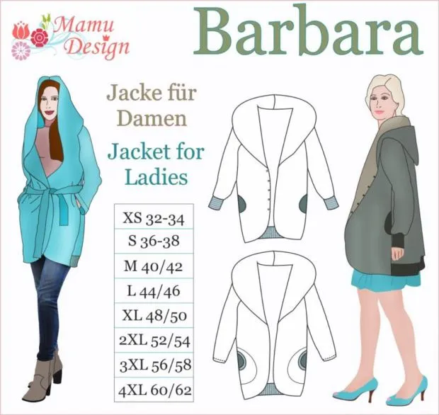 Barbara E-Pattern Jacket Reversible Woman