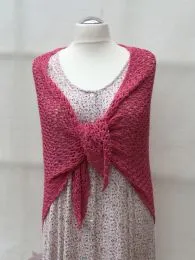 Schultertuch in Pink