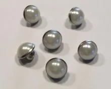 6er Set Knöpfe in Perlmutt-Optik mit Öse
