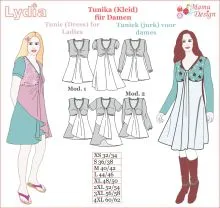 LYDIA Schnittmuster Tunika, Shirt, Top, Kleid Damen