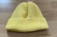 Kindermütze Perlmuster