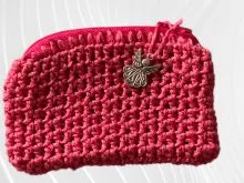 kleiner pinker Barbiecore Geldbeutel