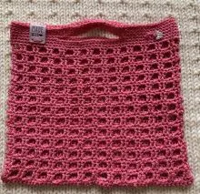 Kleine pinke Einkaufstasche - Handarbeit