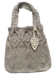 handgehäkelte Einkaufstasche im Ananasmuster