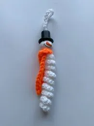 Glückswürmchen Schneemann mit Schal Sorgenwürmchen