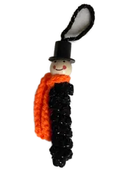 Glückswürmchen Kaminkehrer mit Schal Sorgenwürmchen