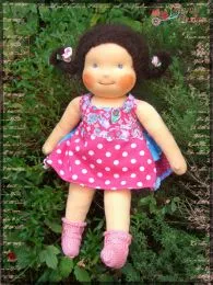 EMILY Kleid Rock Latzkleid für Puppen Schnittmuster eBook