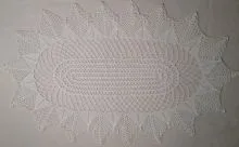 Deckchen oval 66x40cm