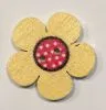 wooden button flower