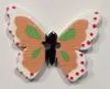 wooden button small butterfly
