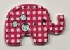 wooden button elephant