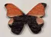 Holzknopf großer Schmetterling