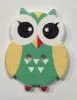 wooden button owl