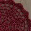 crochet cover darkred