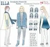 ELLA Nähanleitung E-Book Sweat-Jacke, Strickjacke, Weste Damen