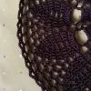 Purple Crochet Doily Round ø 28cm
