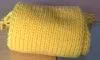 classic yellow childrens scarf with fringes
