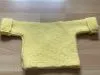 baby wrap jacket soft yellow with orange buttons