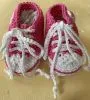 pink/white baby shoes Converse All Stars design