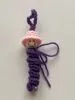 violettes gehäkeltes Glückswürmchen Worry Worms