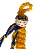 gelbes Glückswürmchen EM2024 für alle Länder mit Fan-Schal und Mütze