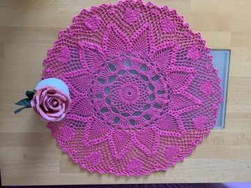 pink lattice round ø 68cm