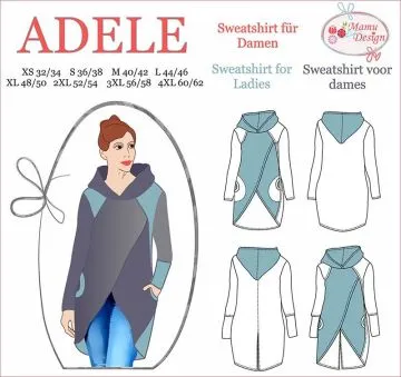 ADELE Langarmshirt Damen E-Book Schnittmuster