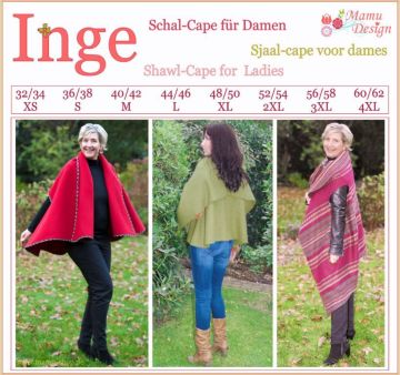 INGE Scarf-Cape Pattern and Sewing Instructions E-Book