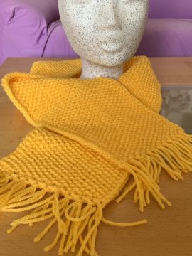 Childrens Scarf Pearl Pattern with Fringes
