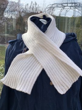 classic hand knitted scarf