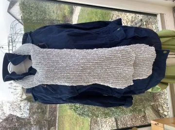 klassischer Schal - Patent gestrickt - Handarbeit