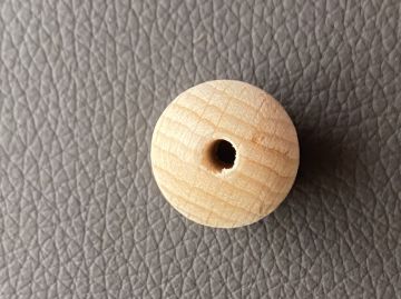 Holzperle naturbelassen Durchmesser 1,5cm (15mm)