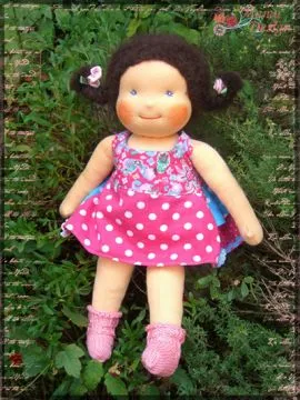 EMILY Kleid Rock Latzkleid für Puppen Schnittmuster eBook